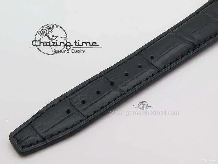 MIROTIME 0131 Portofino Chrono RG White Dial on Black Leather Strap A Vibrant 7385